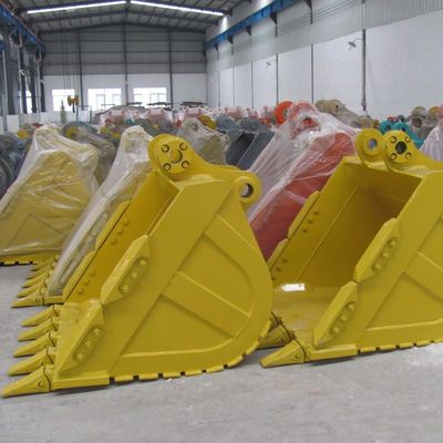 Ekskavator Parçaları Ağır Görevli Kazma Kovası Güçlendirilmiş Kesme Kenarı 1 M3
