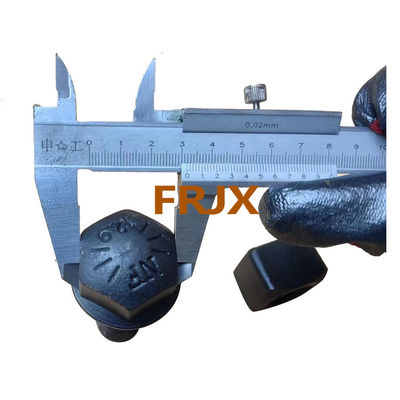 Sıcak şekillendirilmiş Buldozer Track Bolts Zinc Finish ve Forging Casting Teknolojisi ile
