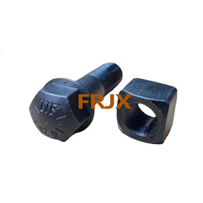Sıcak şekillendirilmiş Buldozer Track Bolts Zinc Finish ve Forging Casting Teknolojisi ile